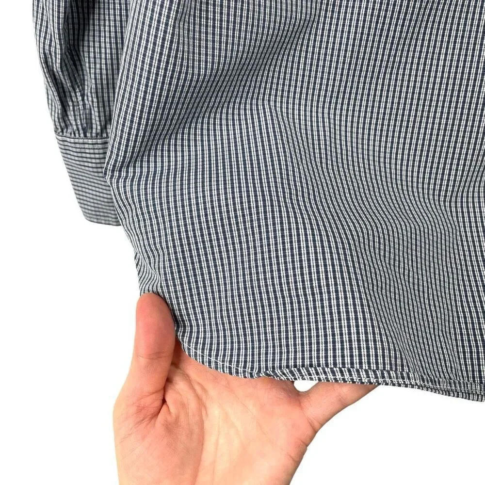 J. Crew‎ micro plaid 80’s 2-ply cotton Thompson Shirtings shirt Size M
